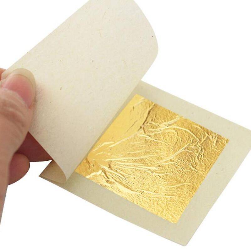 50Pcs 24K Foil-4.33cm Decorative Buddha Statue Gold-Covered Beauty Gold Foil Paper