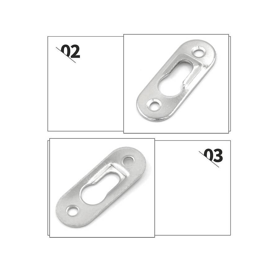 50pcs Picture Hangers 42mmx16mm Metal Keyhole Hanger Fasteners for Picture Furnniture Cabinet Acces