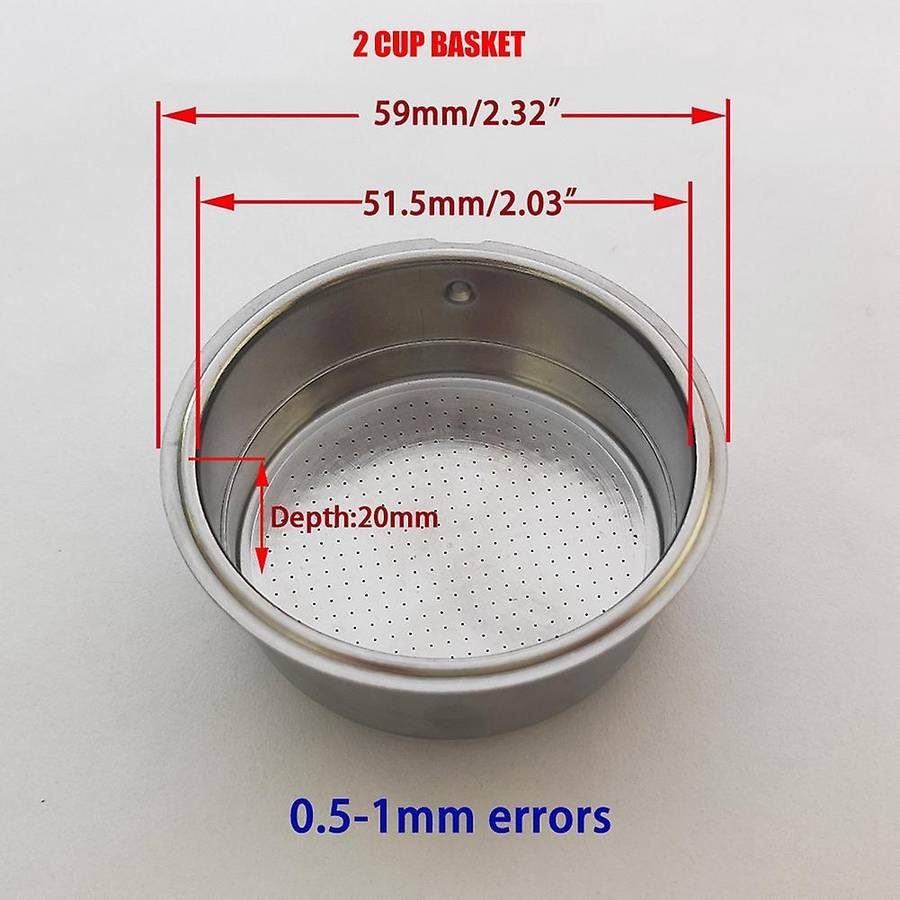 51mm Bottomless Coffee Reusable Portafilter for Homix Holder 60mm 15-20bar for Espresso Coffee Make