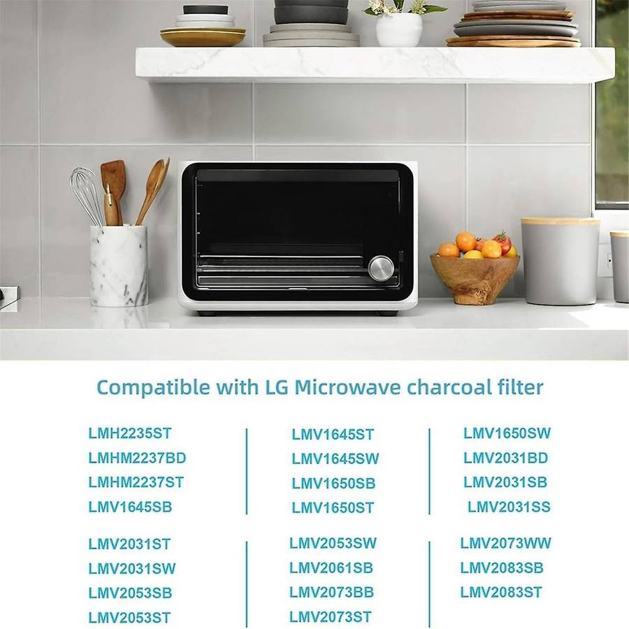 5230W1A003A Microwave Charcoal Filter Replacement for Microwave Filter Replaces LMV1650ST LMV1650SW