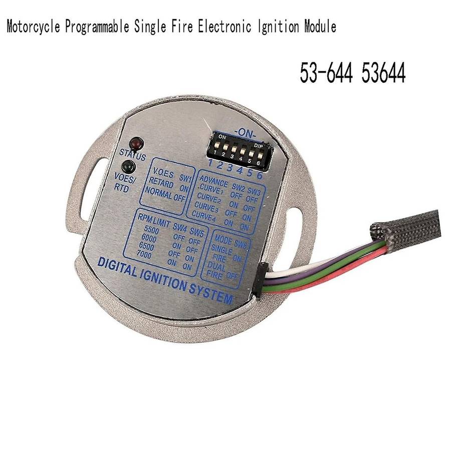 53-644 Motorcycle Programmable Single Fire Electronic Ignition Module for 53644