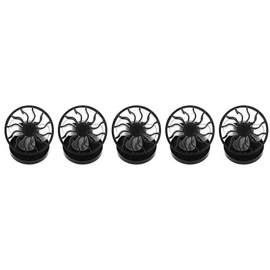 5PCS Portable Mini Solar Powered Fan Clip Climbing Cooling Fan Camps Summer Hand Held Hat Cap Fan