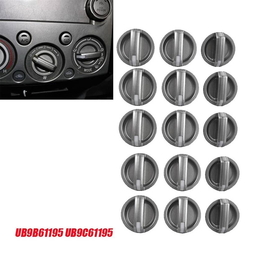 5set/15pcs Car Heater Control Knobs Ub9b61195 Ub9c61195 for Pk 2009-2011 Air Conditioner Control Kno