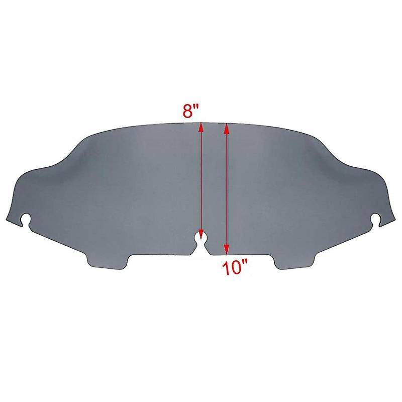 6 inch Smoke Wave Windshield Windscreen for Touring Street Glide 1996-2013