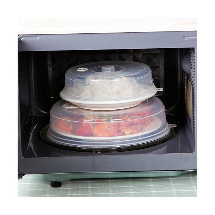 6 Pack Microwave Covers, Plastic Microwave Covers, Microwave Plate Covers for Food with Valve, 2 Si