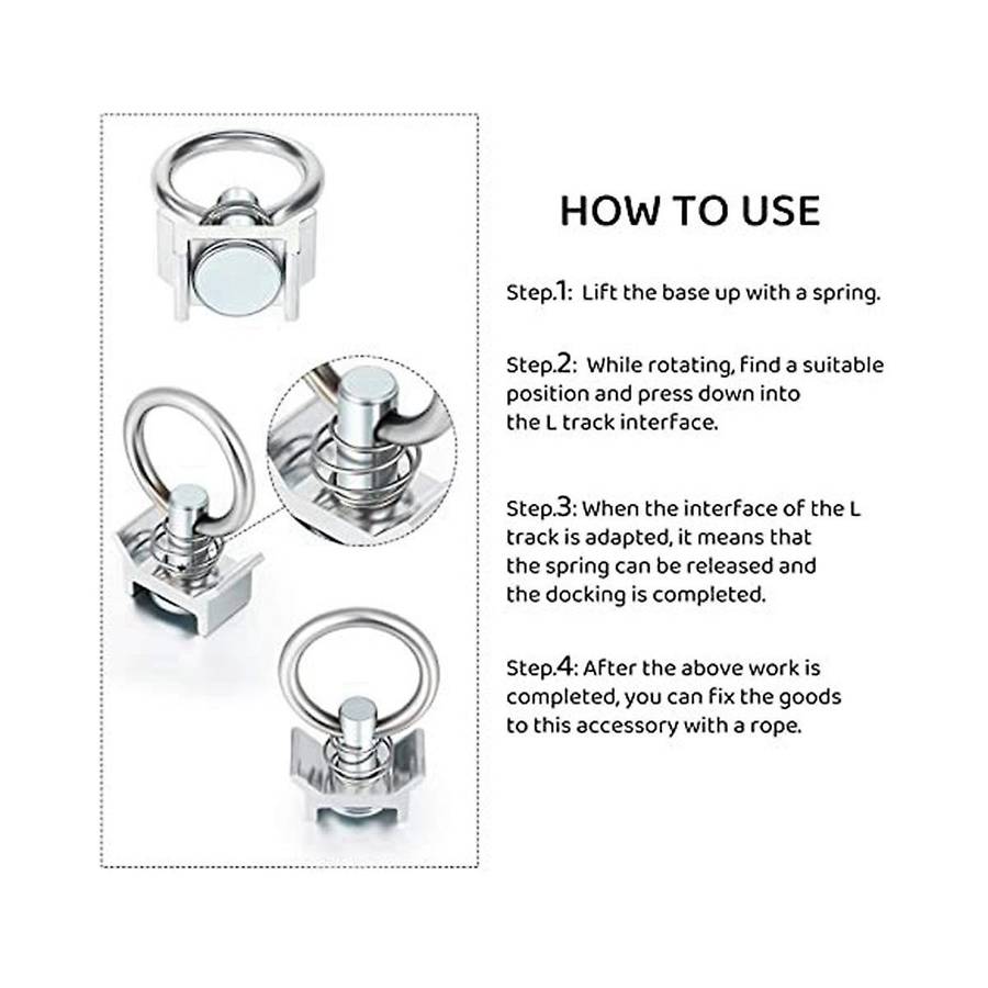 6 Pieces Of Stainless Steel Rings, Speaker Hooks, Hanging Rings, Aircraft Frame Hanging Accessories,