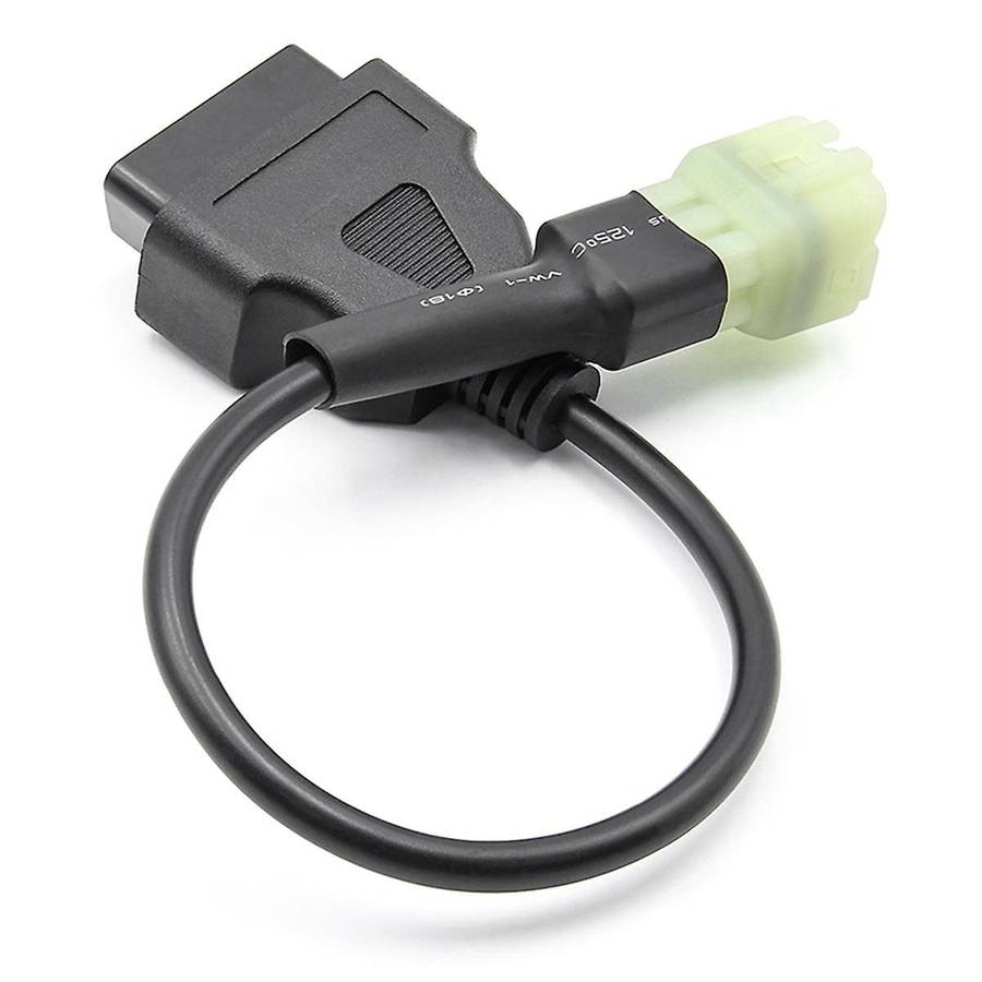6 Pin to 16 Pin Motorcycle Adapter Cable Replacement Motorcycle Accessories for OBD2 Motorcycle Conn