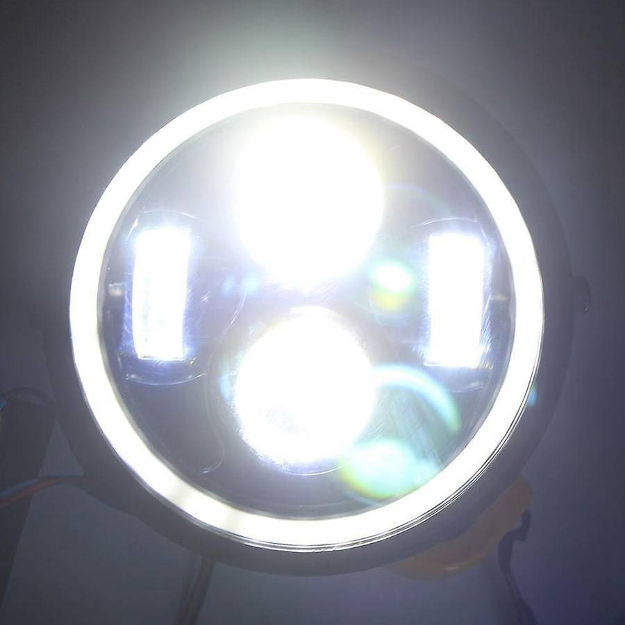 6.5 Inch Universal Round Motorcycle LED Head Light Lamp Distance Light Refit Motorcycle Headlight Ca