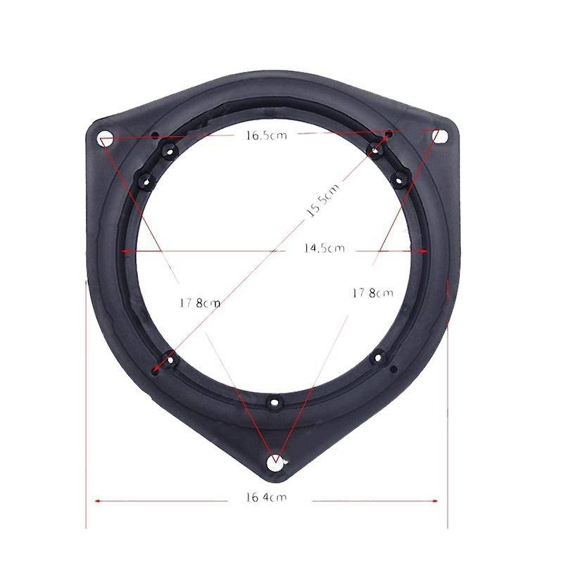 6.5inch Front Rear Door Stereo Speaker Mat Adapter Wire Mount Plugs Plates Bracket Spacers Ring For