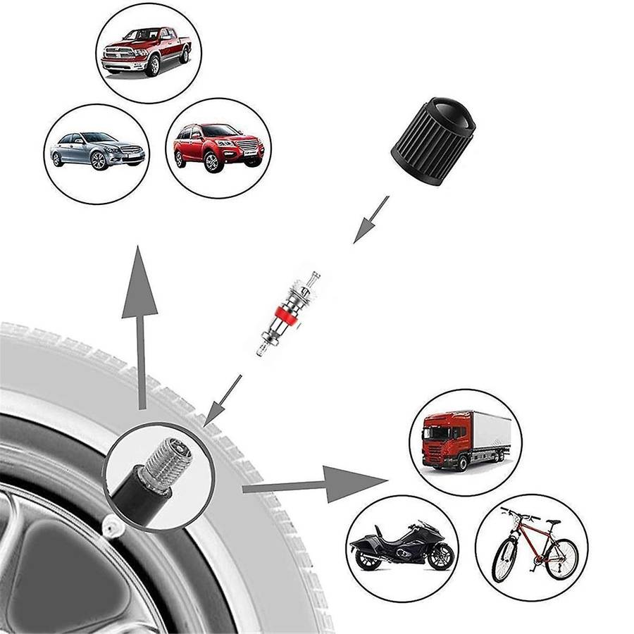 64-Piece Valve Core Removal Installation Kit Valve Core Removal Tool Valve Cap Valve.