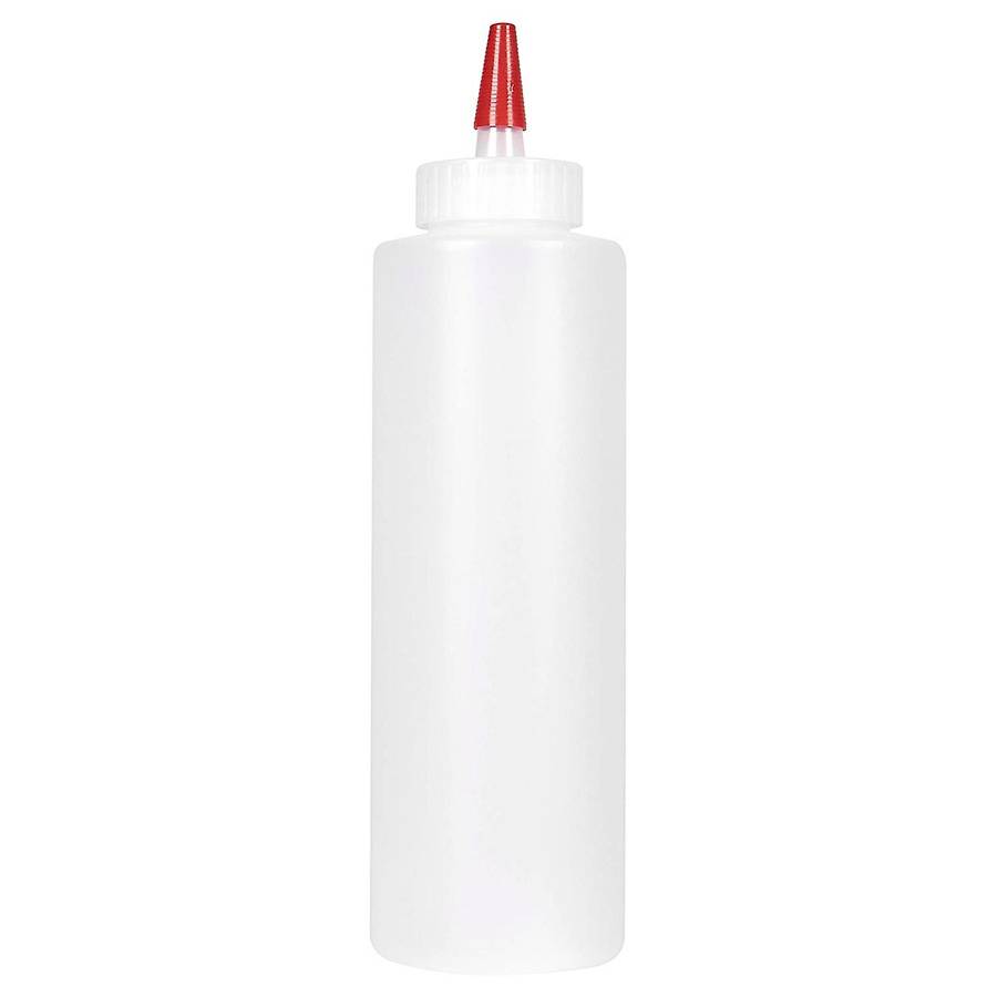 6pc Squeeze Squirt Condiment Bottles for Sauces - 16 Ounce - Perfect Containers for Ketchup, Bbq, S