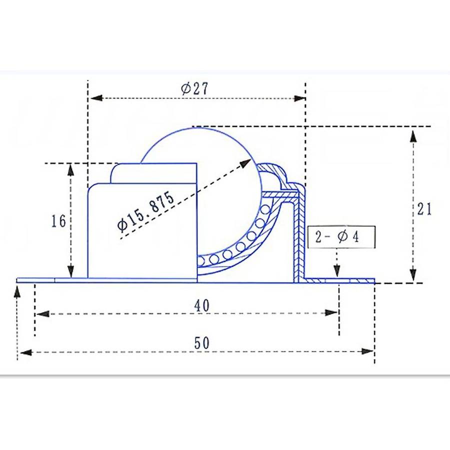 6Pcs 5/8Inch 15.8mm Roller Ball Transfer Bearings Ball Transfer Unit Bearing Conveyor Roller Wheel