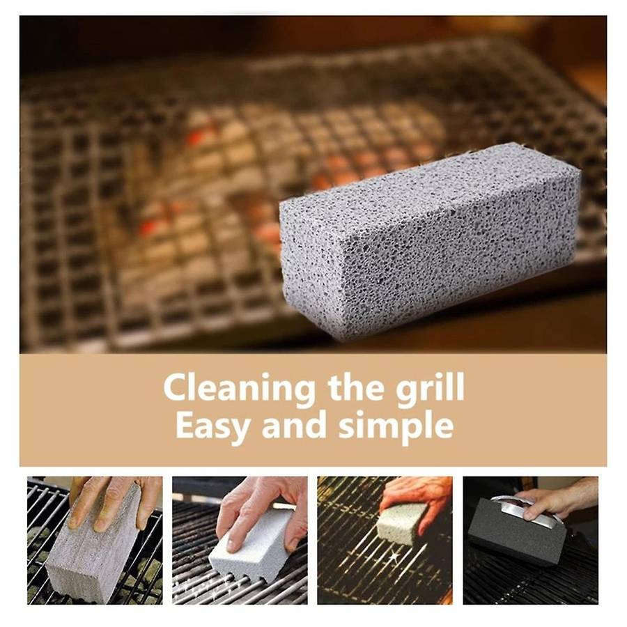 6pcs Bbq Grill Clean Brick Block Barbecue Cleaning Stone Bbq Racks Stains Grease Cleaner Gadgets Ki