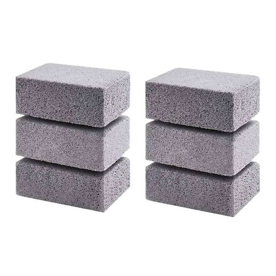 6pcs Bbq Grill Clean Brick Block Barbecue Cleaning Stone Bbq Racks Stains Grease Cleaner Gadgets Ki