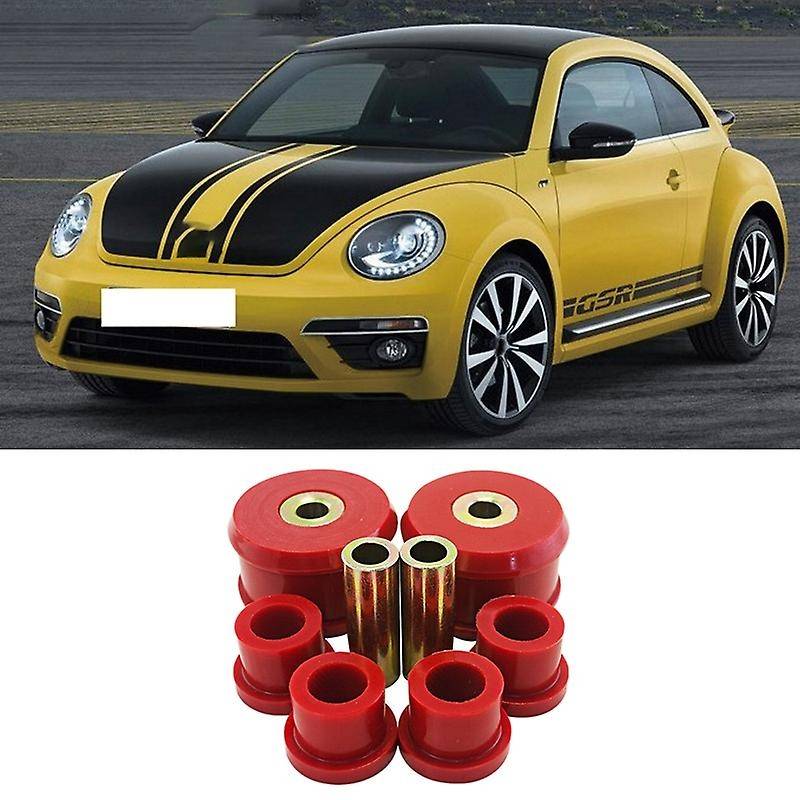 6Pcs Car Front Control Arm Bushing Kit for 98-06 / Golf 85-06 / 85-06 Red