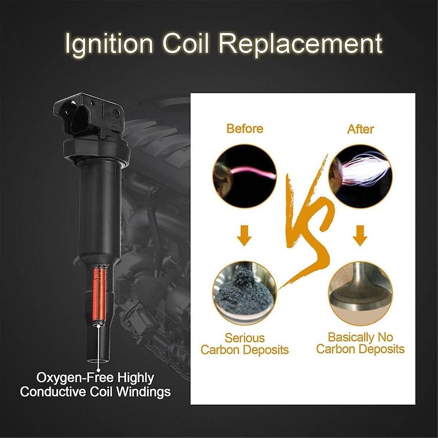 6PCS Ignition Coils 0221504470 12137594937 12137571643 for 325i 328i 335 525 528 530 535