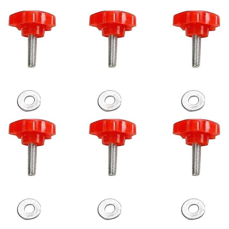 6Pcs Red Hardtop Quick Removal Bolts Thumb Screws for Wrangler 1995-2020 YJ TJ JK JKU JL 2 4 Door Ac