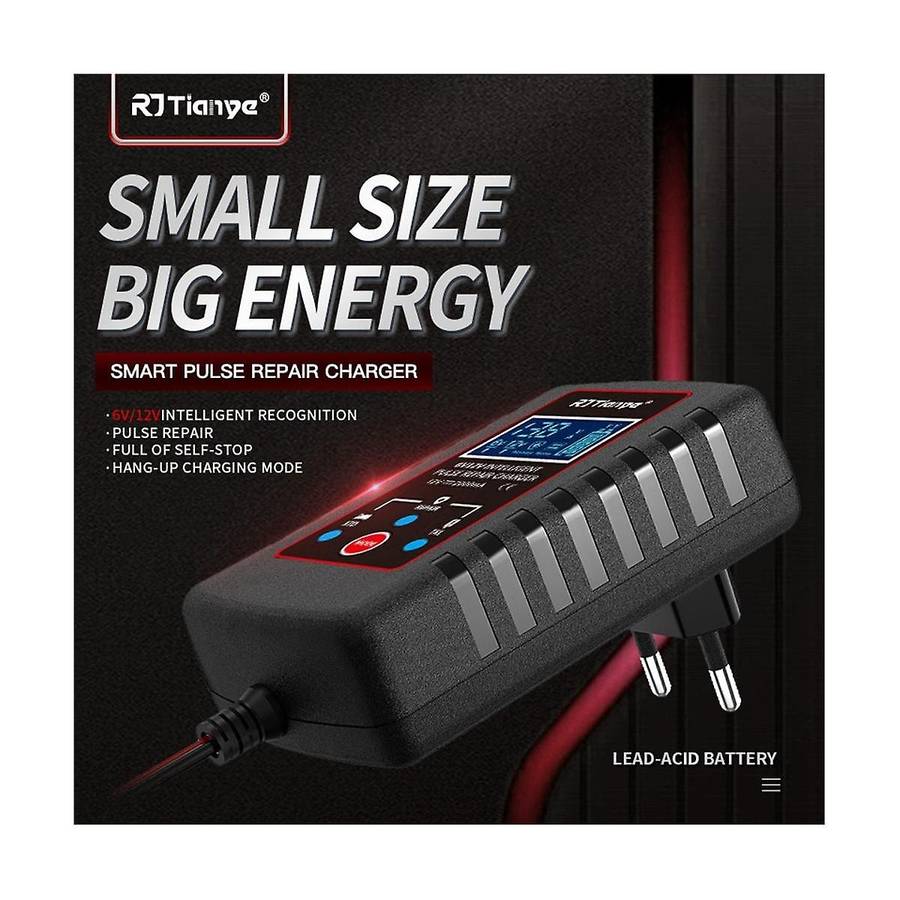 6v 12v Fully Automatic Smart Charger 2a High Power Portable Car Motorcycle Battery Charger for Bat