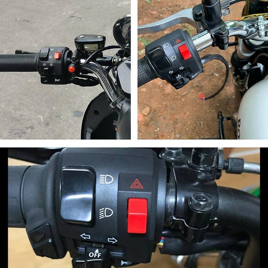 7/8 Inch 22mm Atv Motorcycle Handlebar Control Switches Left Right for Horn Button Turn Signal Fog L
