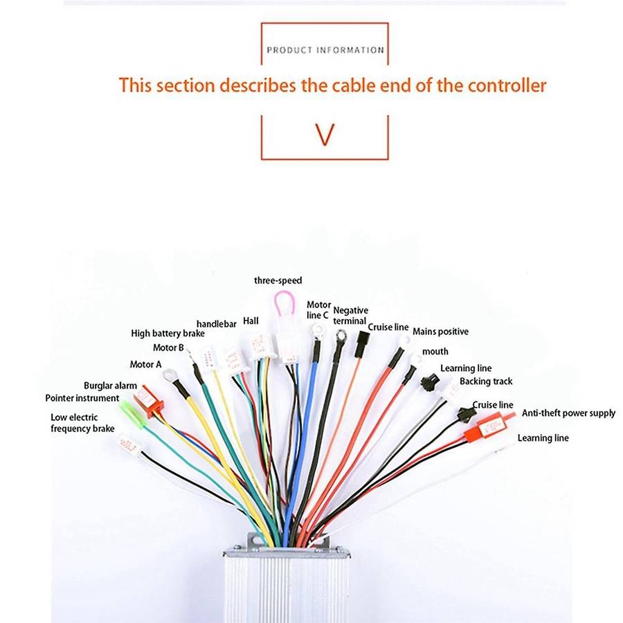72v/80v/84v 1200w 18 Tubes Brushless Controller/ebike Controller/motor Controller for Electric Bicy