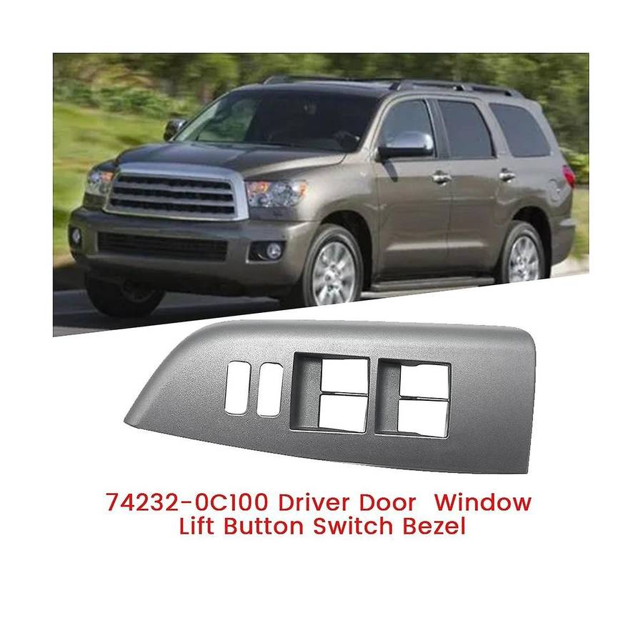74232-0c100 Driver Door Window Switch Bezel for Sequoia 2010-2018 2010-2013 Car Window Lift Button C
