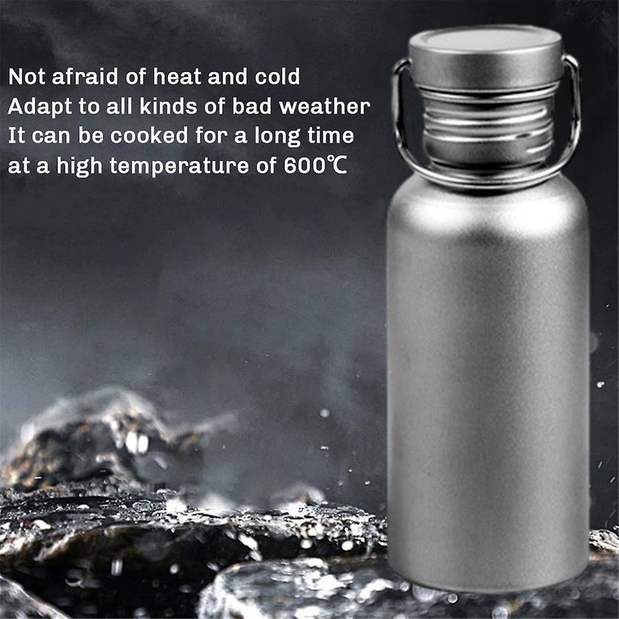 750ml Titanium Water Bottle Outdoor Camping Supplies Tourism Sports Cycling Hiking Camping Water Bot