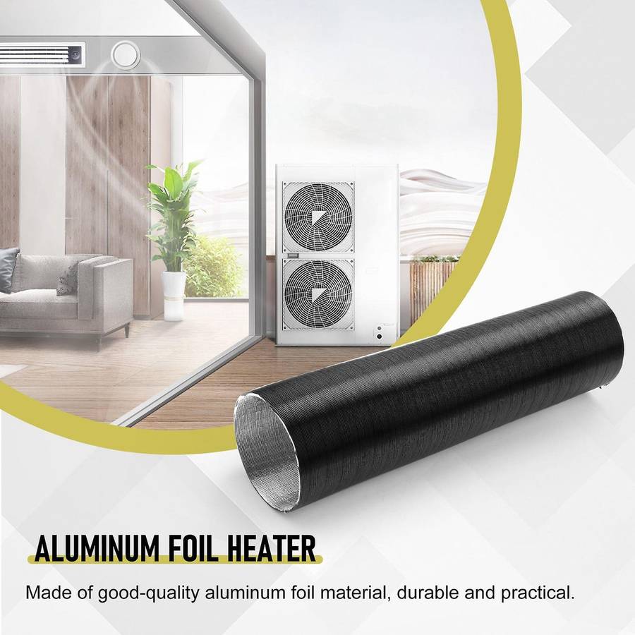 76 mm Aluminum Foil Heater Hose Preheater Hose for 6000W Heater Outlet Car Duct Drain Hose