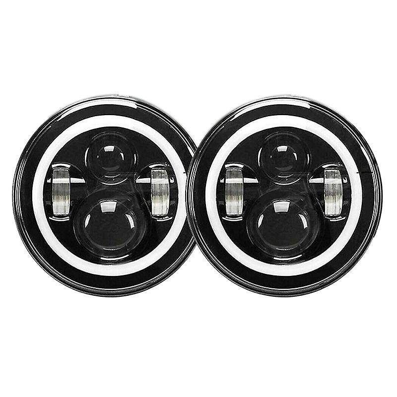 7-Inch LED Headlights, Near and Far Light, Turn Signal Angel Eye Aperture, Suitable for JK JL TJ CJ
