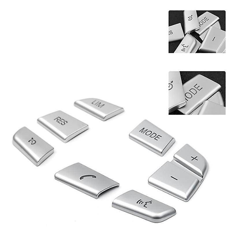 7Pcs Car Steering Wheel Button Switch Cover Trim Stickers for 5/7 Series GT F10 F07 F01 X3 X4 F25 F2