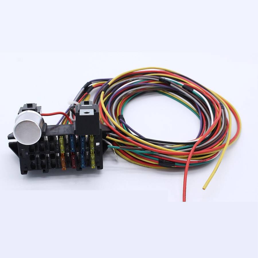 8 Circuit Universal Wiring Harness Kit for Muscle Car Hot Rod Wiring Street Rod Rat Rod for