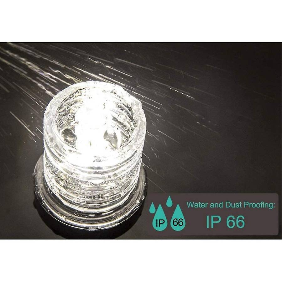 8 Inch Fold Down LED Navigation Light 360 Degree Sailing Signal Lamp for Yacht Boat Stern Anchor Lig