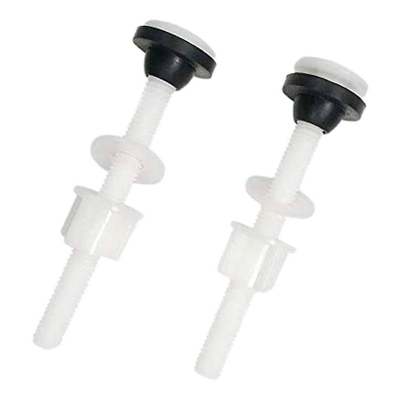 8 Pack Toilet Tank Plastic M10 Tank to Bowl Bathroom Toilet Repair Kits Fitting Screws and Seal Set