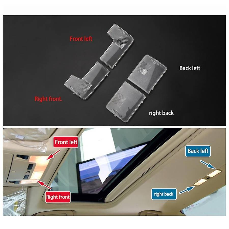 81392-06040 81391-06060 Car Front Rear Dome Light Lens Shell Reading Lights Cover for 2012-2017