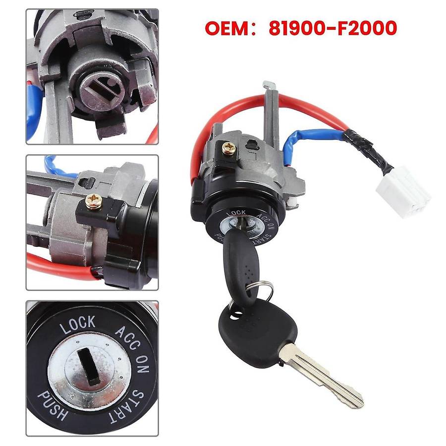 81900-f2000 Car Lgnition Lock Cylinder with Keys Kit for 2017-2020