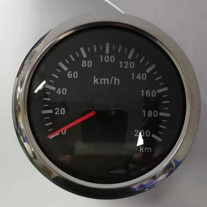 85mm 200KM/H GPS Speedometer 9-32V with Red Backlight Odometer Suitable for All Kinds of