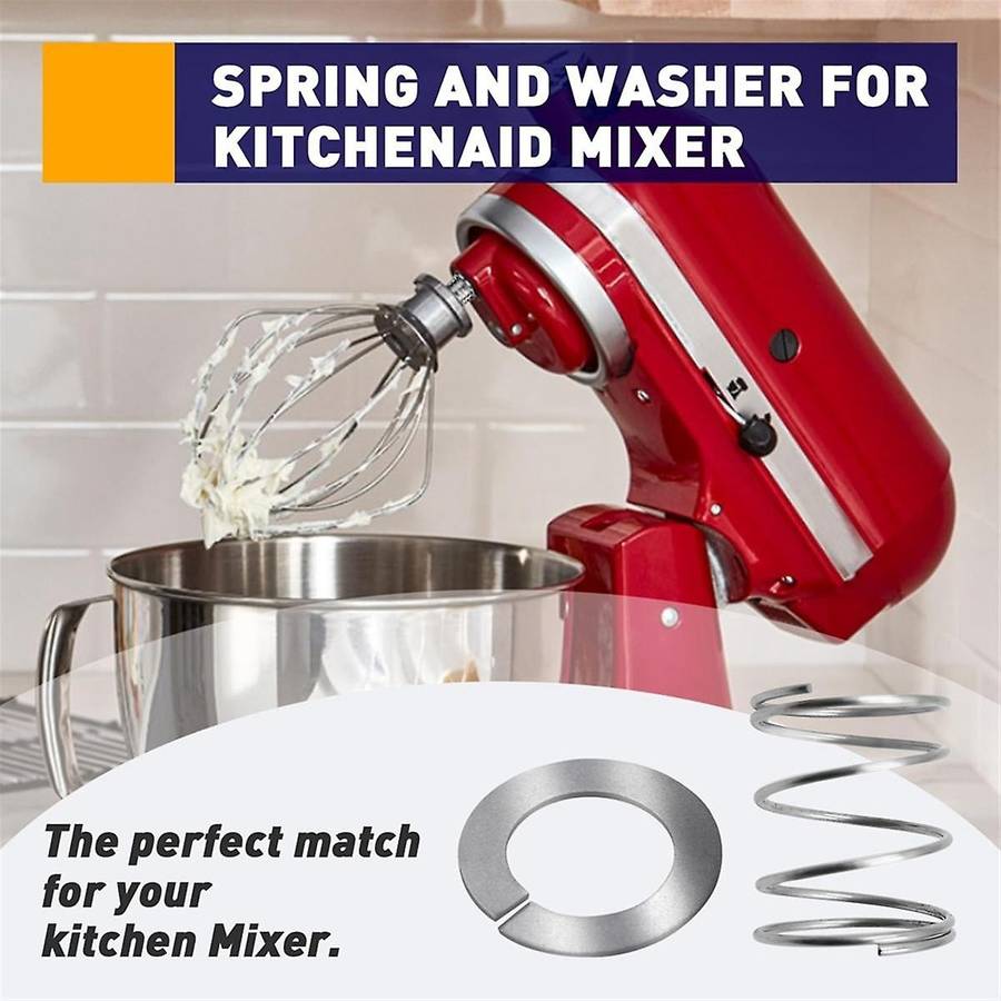 8Pack Spring and Washer for Mixers-Stainless Steel Replacement Parts for Stand Mixer 3.5/4/5/6/7Qt