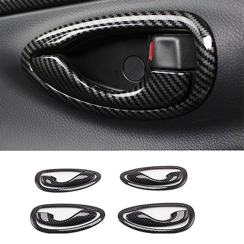 8PCS Car Inner Door Handle Bowl Cover for Vios 2014-2018 Door Handle Protective Cover Trim Sticker A