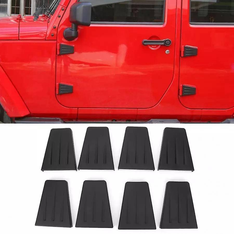 8Pcs Door Hinge Cover Trim Accessories Fit for Wrangler JK 4-Door 2007-2016