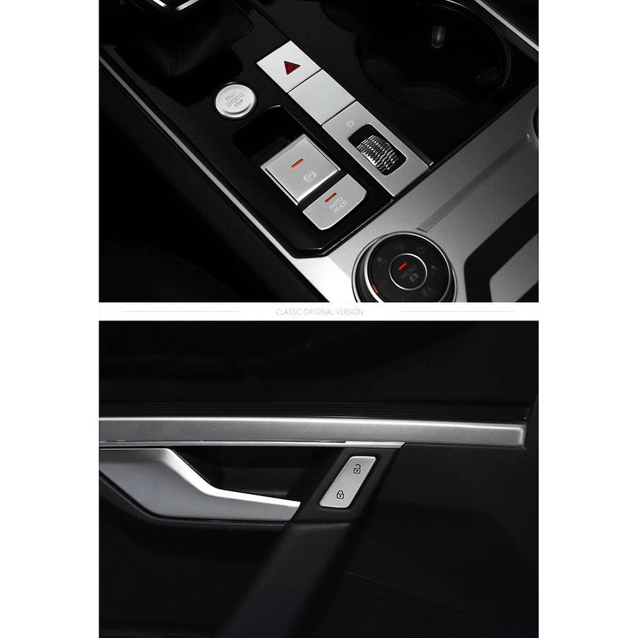 8Pcs/Set Car Center Console Engine Start Button Trim Cover Decoration Sticker Accessories for - 2019