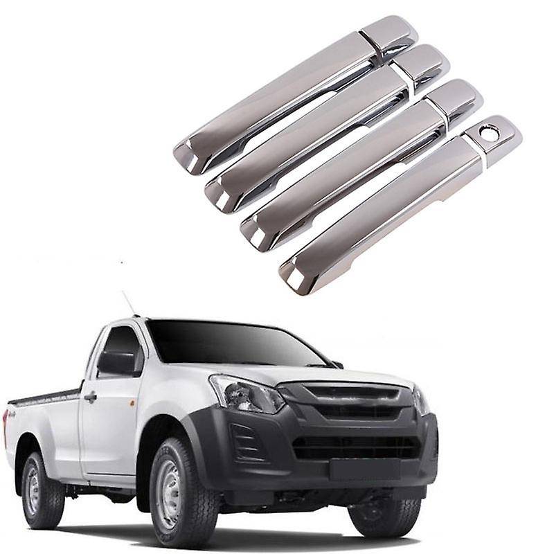 8Pcs/Set Car ABS Chrome Car Door Handles Cover Trims Door Handle Trim for Dmax D-Max 2012-2018