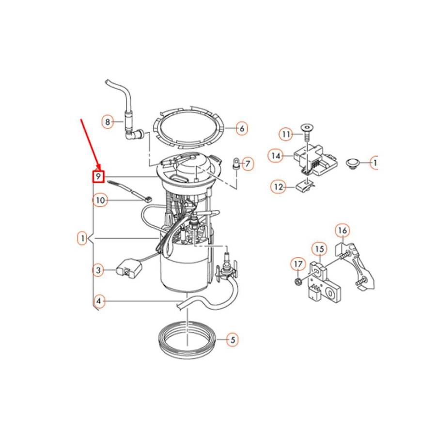 8r0919679c Petrol Filter Fuel Filter Fuel Pump Auto Parts for Q5 8r0919051e