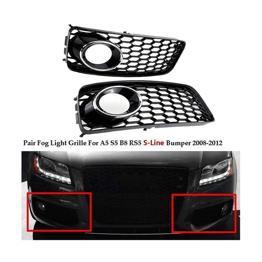 8t0807681b 8t0807681d Front Bumper Fog Light Grille Ventilation Grille Automobile for A5 S5 B8 Rs5