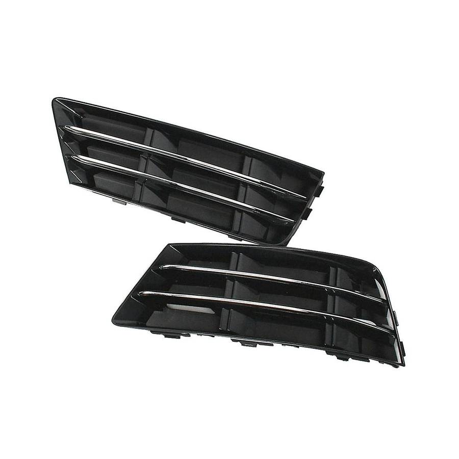 8w0807681r 8w0807682r Front Bar Lower Center Grille Chrome Fog Light Grille Cover Auto for A4 B9 20