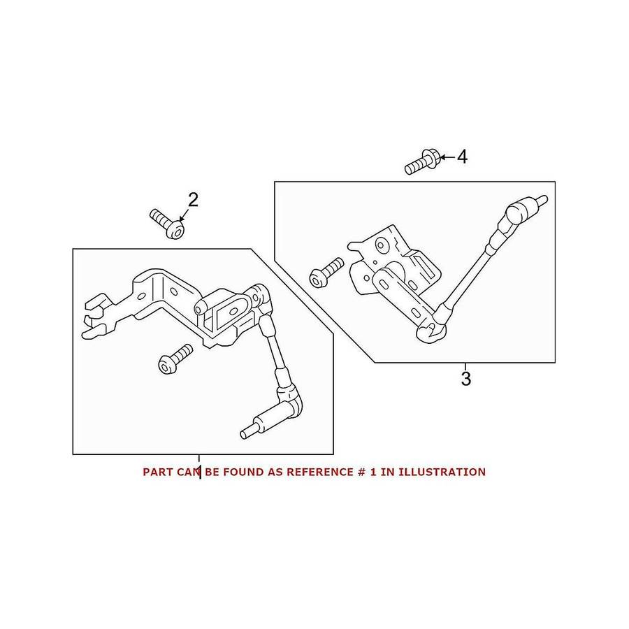 8w0941310c Body Height Sensor Rear Right for A4 A5 Rs5 S4 S5 2016-2023 Headlight Level Bracket 4m0