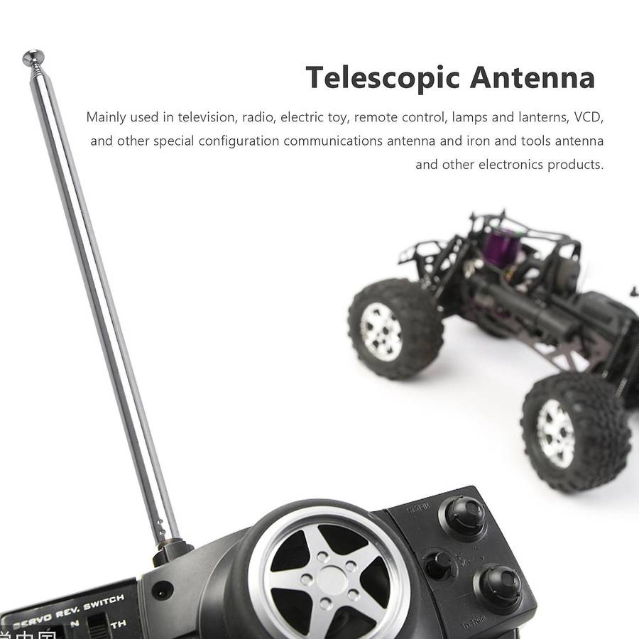 98cm 38.5" 7 Sections Telescopic Antenna Replacement Compatible FM Radio TV
