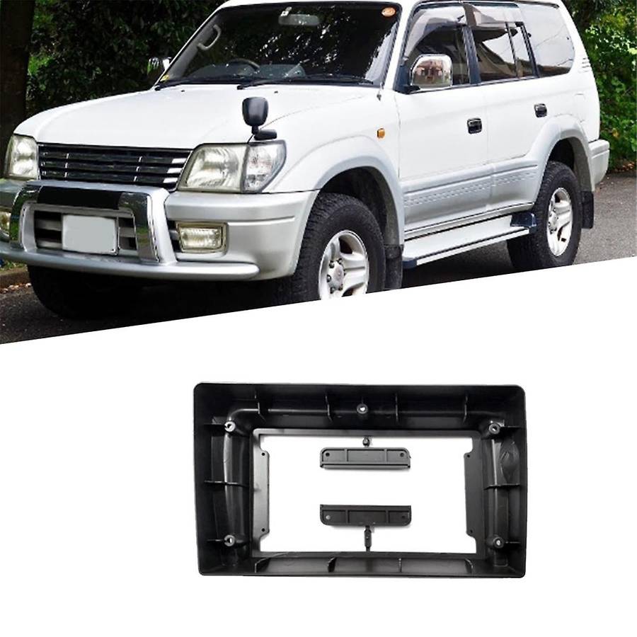 9Inch 2Din Audio Panel DVD Navigation Panel Frame Car Radio Panel for LAND CRUISER PRADO 1996-2002 R