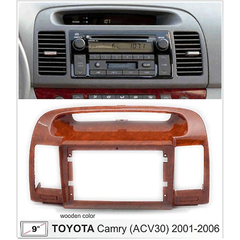 9Inch 2Din Car Radio Dashboard Compatible Toyota Camry 5 2001-2006 Panel