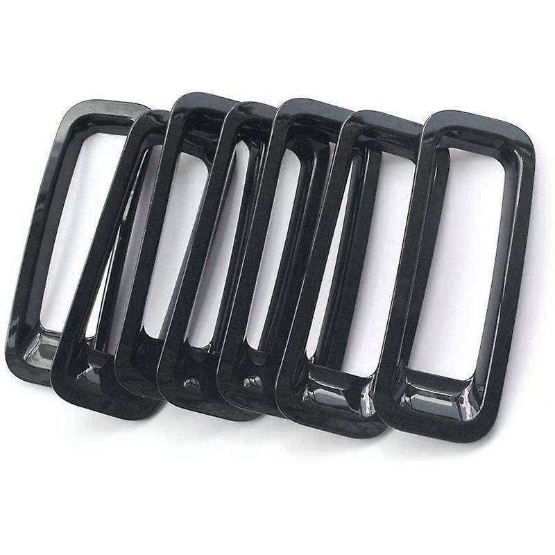 9Pcs Front Grill Mesh Grille Insert Kit + Light Lamp Cover Trim for 2011-2016 Patriot
