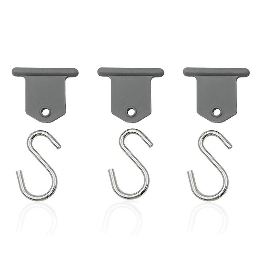 9pcs S-shape Camping Awning Hooks Clips Racks Tool Awning Clothes Hooks Rv Tent Hangers Light Hange