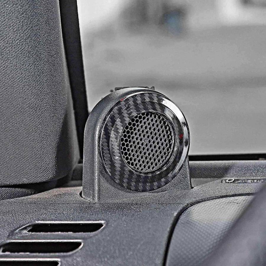 A Pillar Speaker Decoration Cover Trim Sticker for 2007-2014 Wrangler JK Interior Accessories Carbon